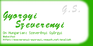 gyorgyi szeverenyi business card